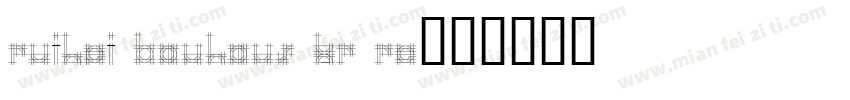RuiHei Bauhaus Kr Re字体转换